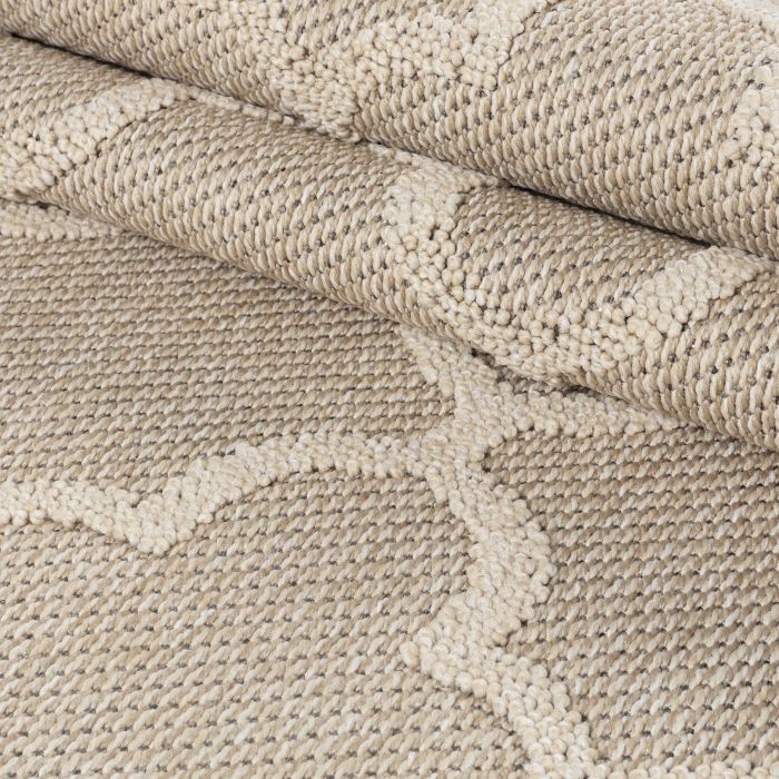 Patara Ottoman buitenkleed laagpolig rechthoek 200x290cm beige