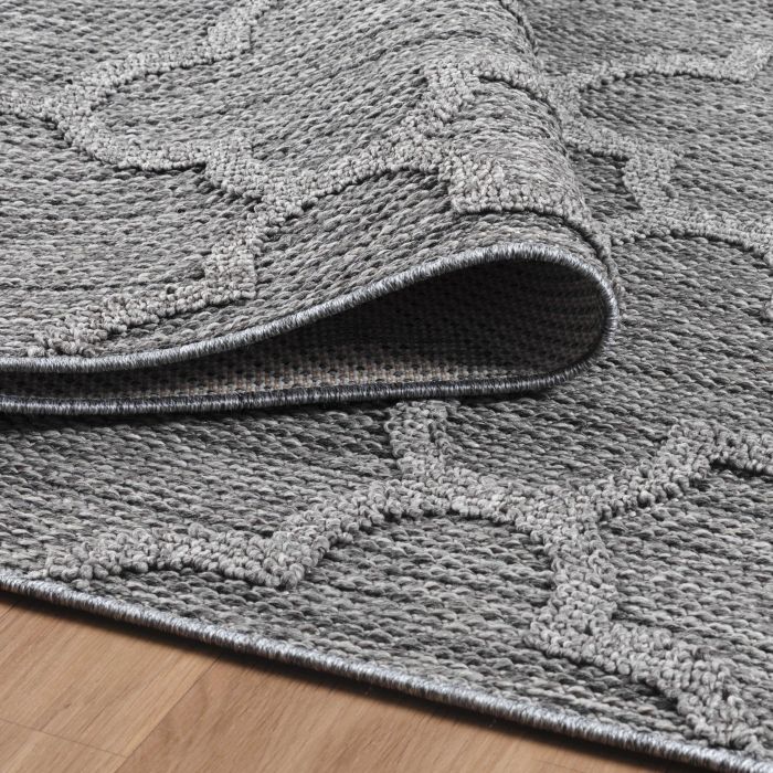 Patara Ottoman buitenkleed laagpolig rechthoek 120x170cm grijs