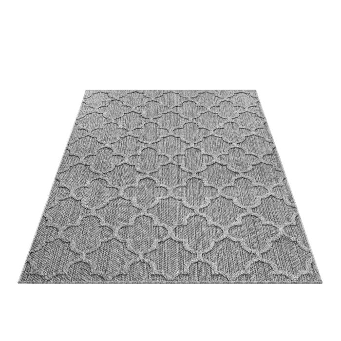 Patara Ottoman buitenkleed laagpolig rechthoek 140x200cm grijs