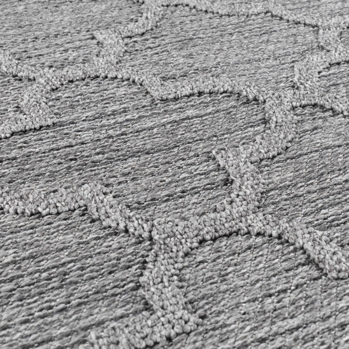 Patara Ottoman buitenkleed laagpolig rechthoek 200x290cm grijs