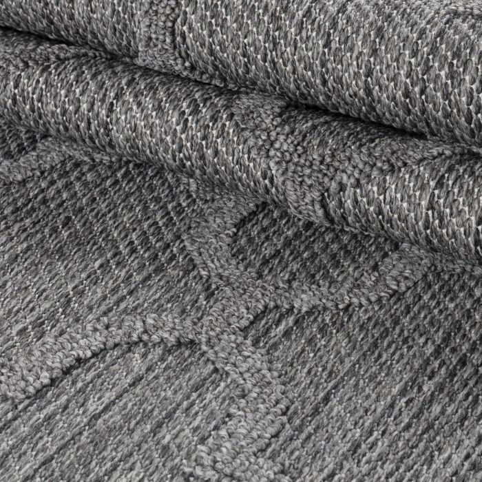 Patara Ottoman buitenkleed laagpolig rechthoek 200x290cm grijs
