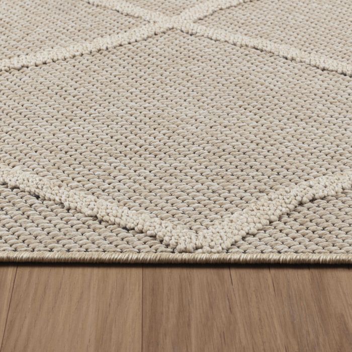 Patara Baka buitenkleed laagpolig rechthoek 200x290cm beige