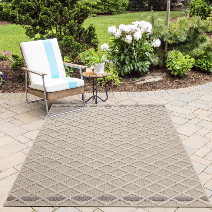 Patara Petek buitenkleed laagpolig rechthoek 200x290cm beige