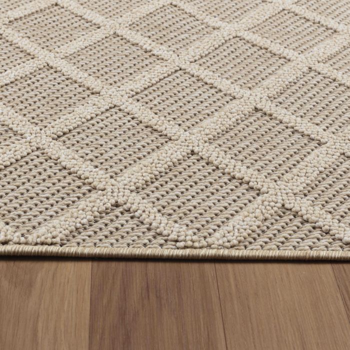 Patara Petek buitenkleed laagpolig rechthoek 200x290cm beige