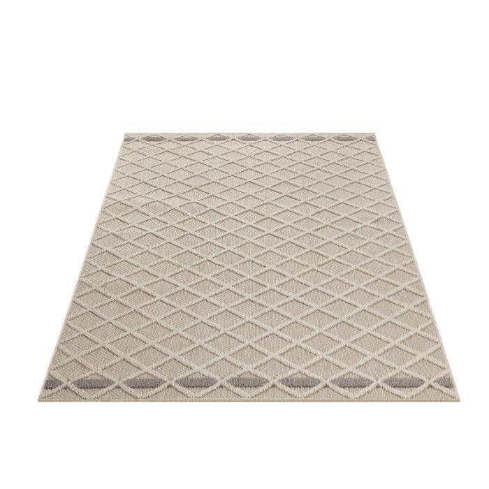 Patara Petek buitenkleed laagpolig rechthoek 240x340cm beige