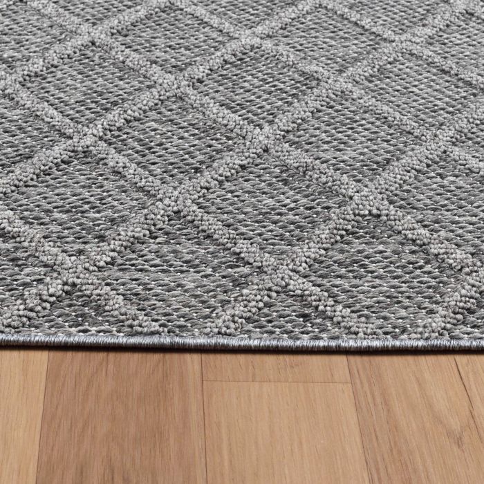 Patara Petek buitenkleed laagpolig rechthoek 200x290cm grijs