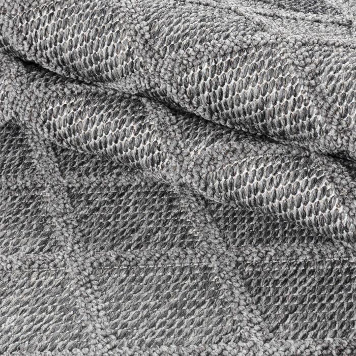 Patara Petek buitenkleed laagpolig rechthoek 240x340cm grijs