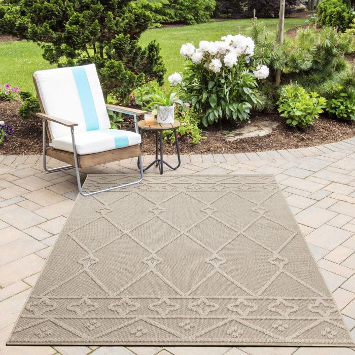 Patara Lezon buitenkleed laagpolig rechthoek 200x290cm beige
