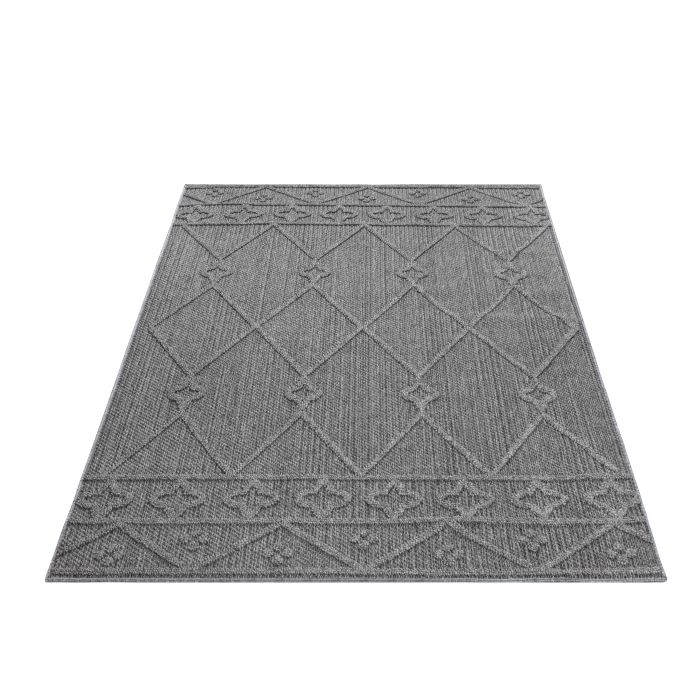 Patara Lezon buitenkleed laagpolig loper 80x250cm grijs