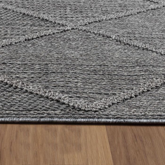 Patara Lezon buitenkleed laagpolig rechthoek 200x290cm grijs