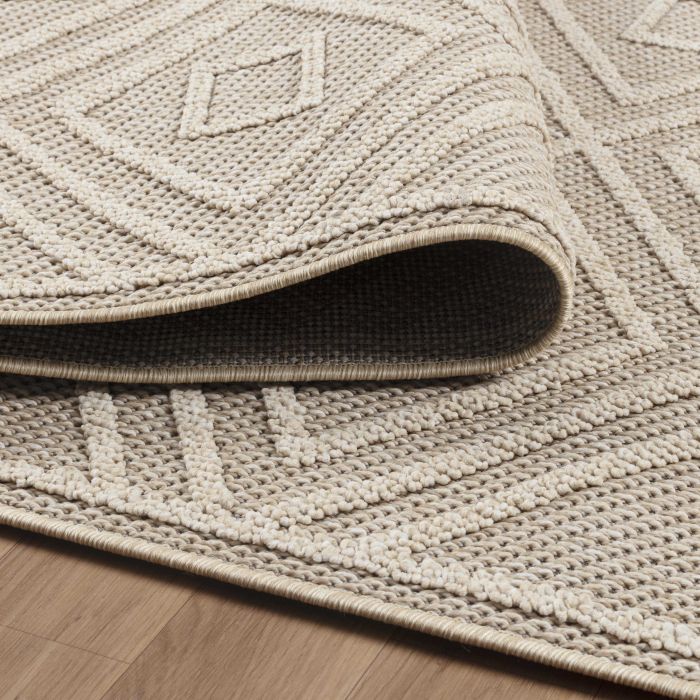 Patara Eye buitenkleed laagpolig rechthoek 80x150cm beige