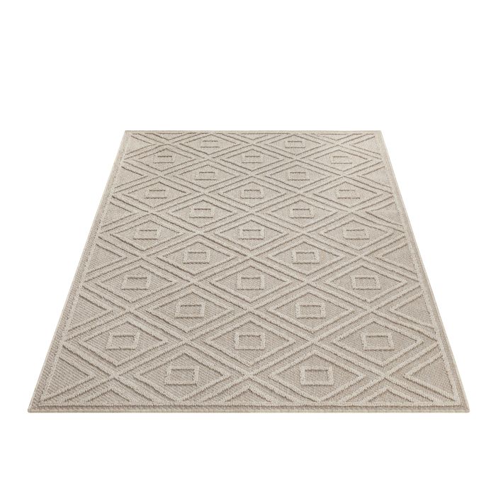 Patara Eye buitenkleed laagpolig rechthoek 200x290cm beige