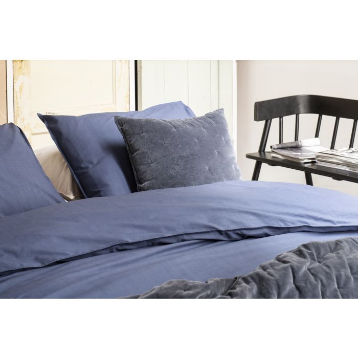 Soft Structure dekbedovertrek 135x200cm donker blauw