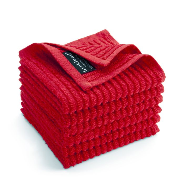 Clean & Shiny Horeca vaatdoek 30x30cm rood (6 stuks)
