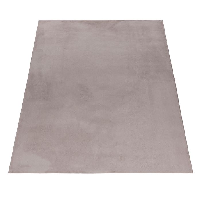 Pouffy vloerkleed fluffy hoogpolig rechthoek 120x170cm beige