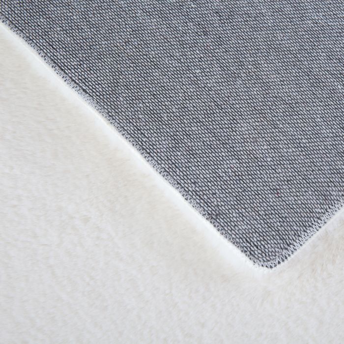 Pouffy vloerkleed fluffy hoogpolig loper 60x110cm crème