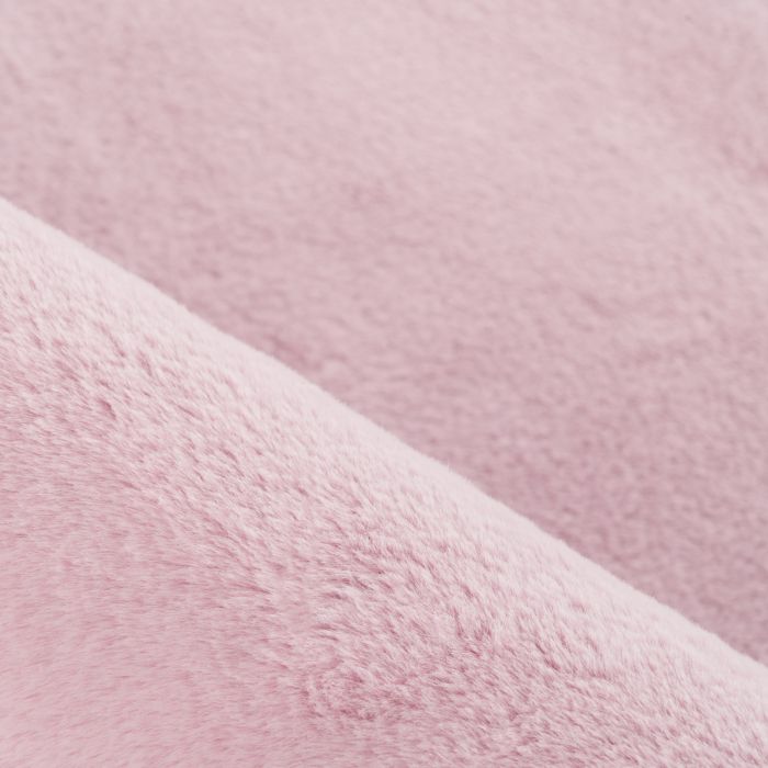 Pouffy vloerkleed fluffy hoogpolig rechthoek 120x170cm roze