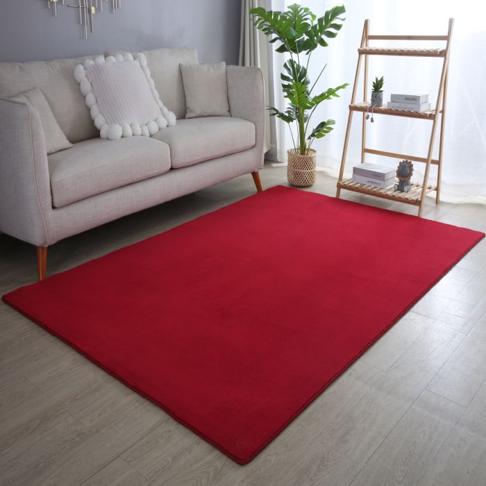 Sky vloerkleed laagpolig rechthoek 140x200cm rood