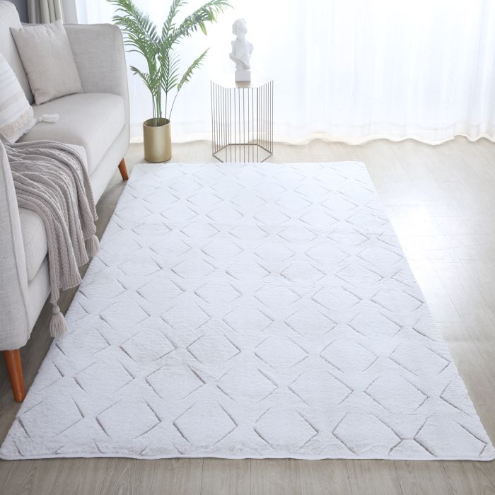 Vision Zyra 3D vloerkleed laagpolig rechthoek 160x230cm beige