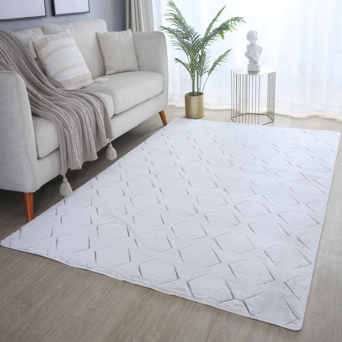 Vision Zyra 3D vloerkleed laagpolig rechthoek 160x230cm beige