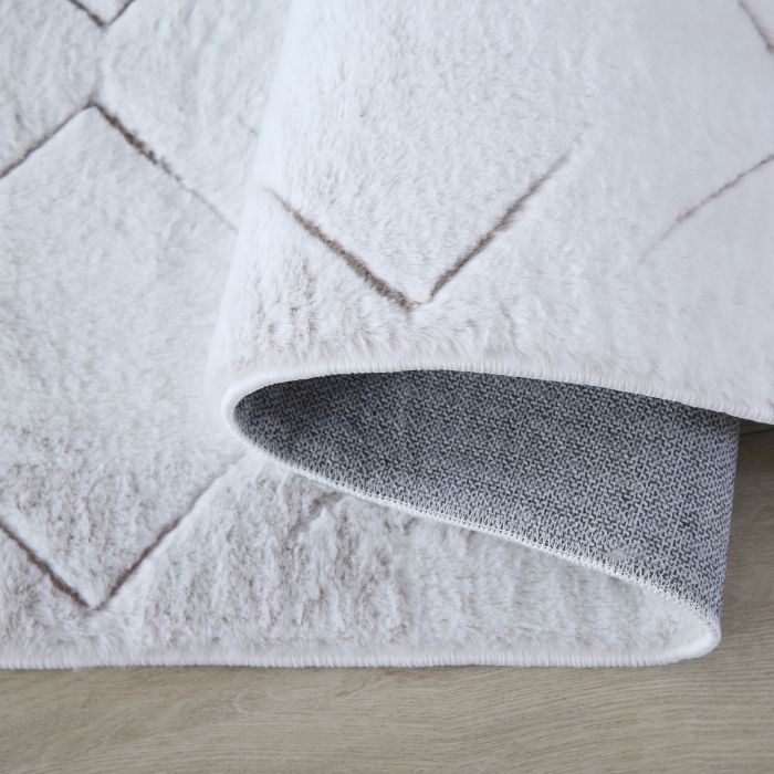 Vision Zyra 3D vloerkleed laagpolig rechthoek 160x230cm beige