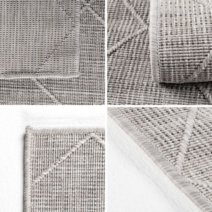 Zagora Plura binnen- & buitenkleed rechthoek 200x290cm grijs