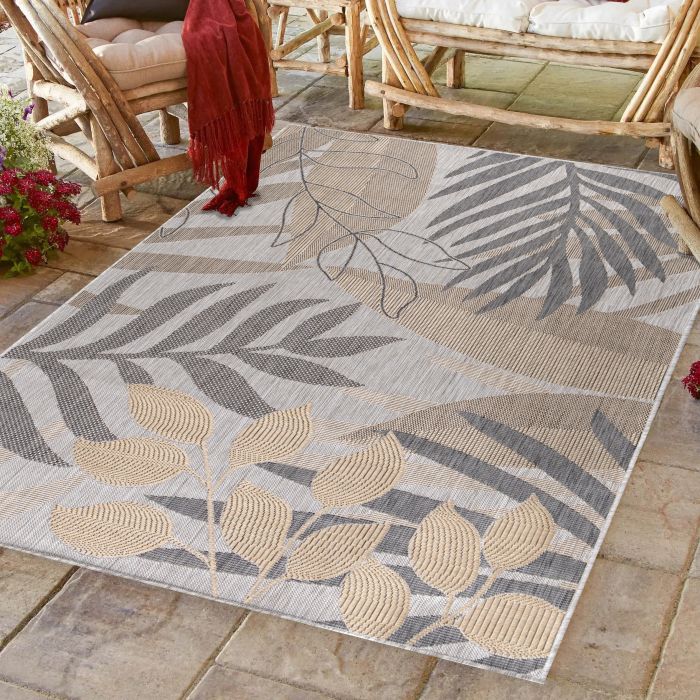 Sunny Liam binnen- & buitenkleed rechthoek 140x200cm beige