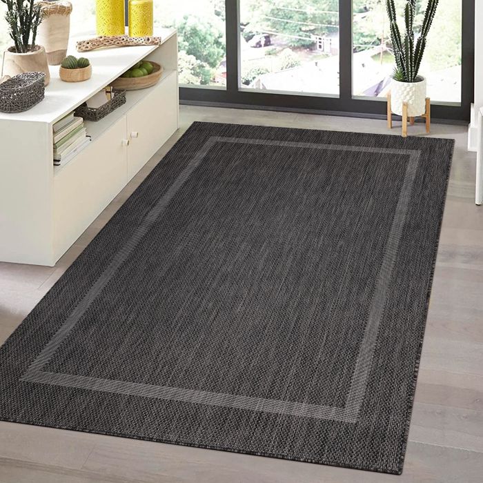Relax Tranqua binnen- & buitenkleed loper 80x250cm zwart