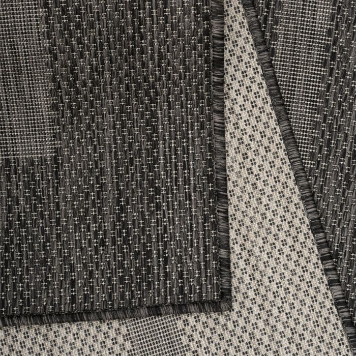 Relax Tranqua binnen- & buitenkleed loper 80x250cm zwart