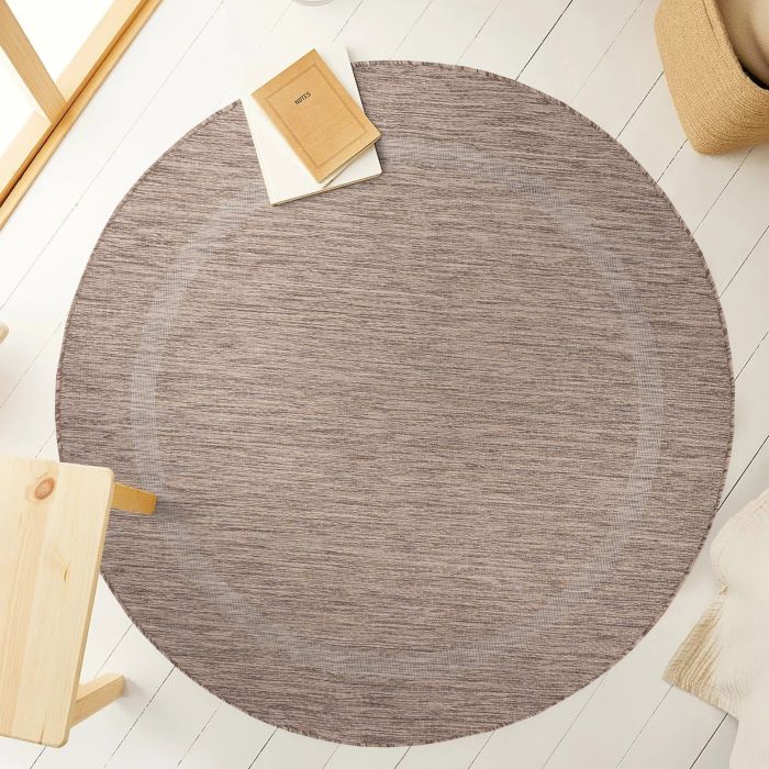 Relax Tranqua binnen- & buitenkleed rond Ø 200cm bruin