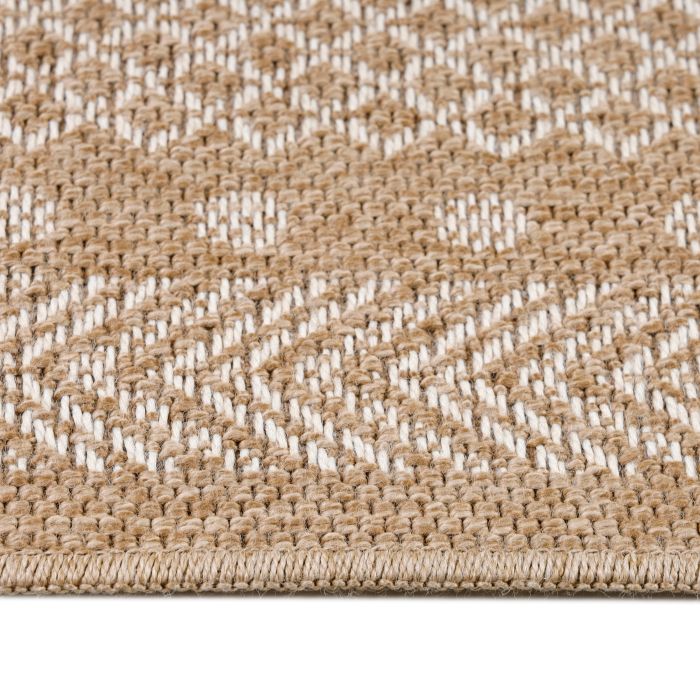 Dhaka Shapl binnen- & buitenkleed rechthoek 200x290cm jute beige