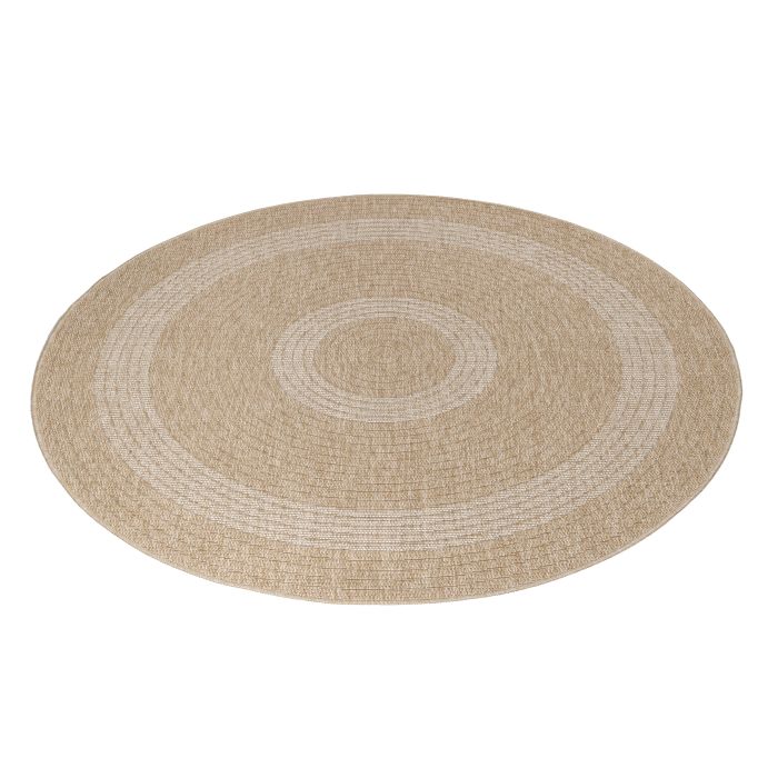 Comilla Nipu buitenkleed rond Ø 120cm jute beige
