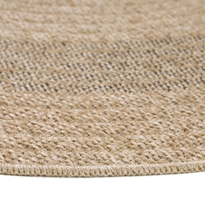 Comilla Nipu buitenkleed rond Ø 160cm jute zwart