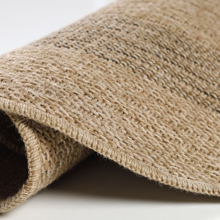 Comilla Nipu buitenkleed rond Ø 160cm jute zwart