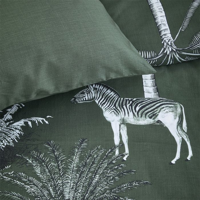 Cinderella Zanzibar Lits-jumeaux dekbedovertrekset 240x220cm katoen donkergroen