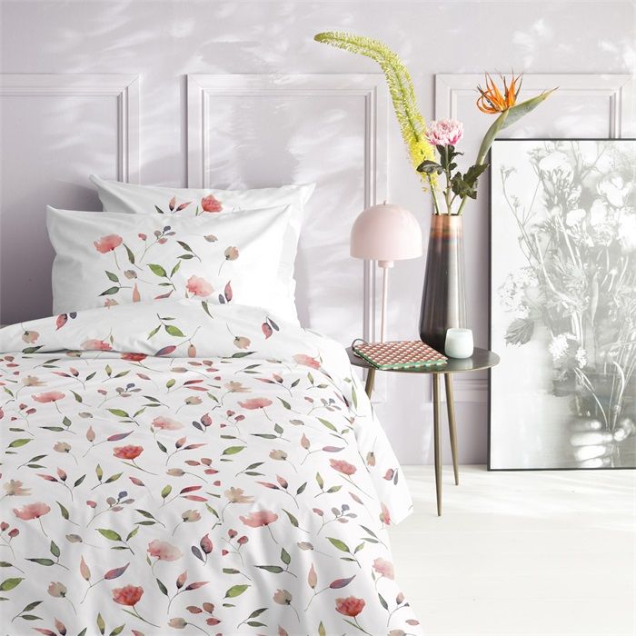 Cinderella Deedre 1-persoons dekbedovertrekset 140x220cm katoen wit