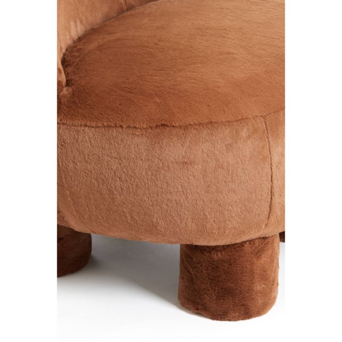 KAMOVU fauteuil 79x76x77cm bruin