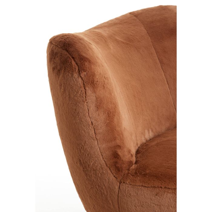 KAMOVU fauteuil 79x76x77cm bruin