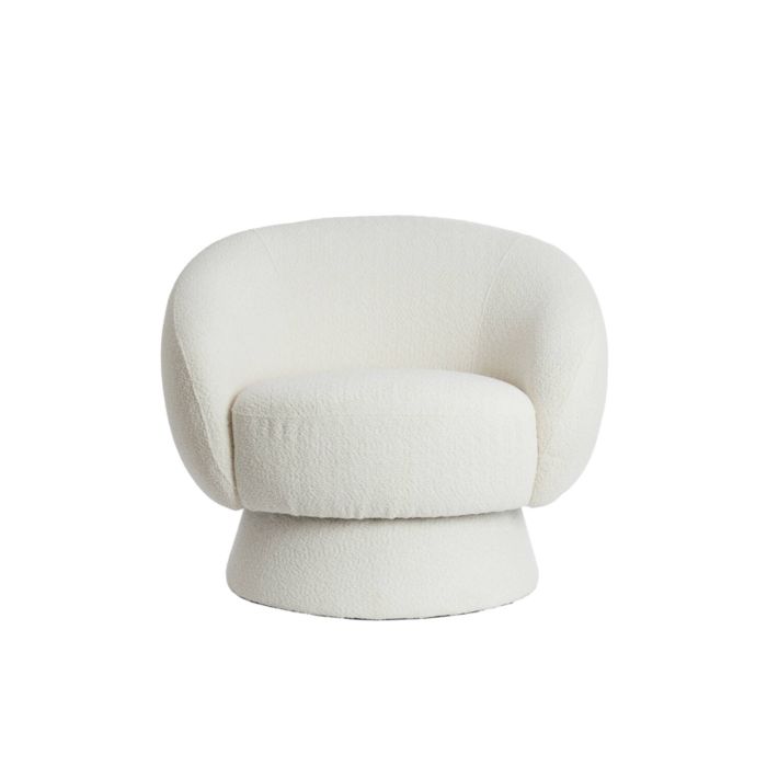 AVORIA fauteuil bouclé (lus) 92x82x77cm crème