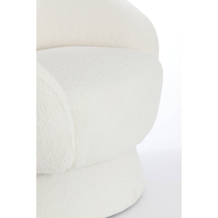 AVORIA fauteuil bouclé (lus) 92x82x77cm crème