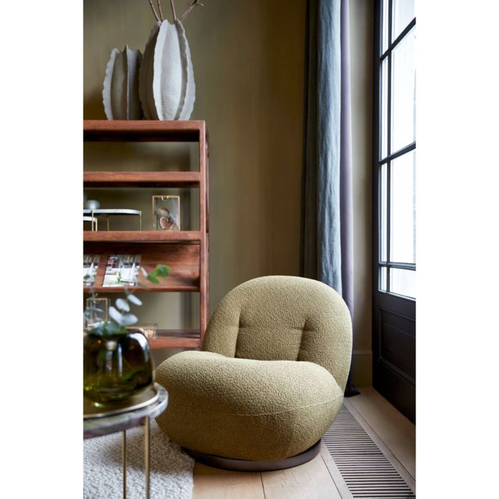 GUMACA fauteuil bouclé (lus) 90x77x72cm groen