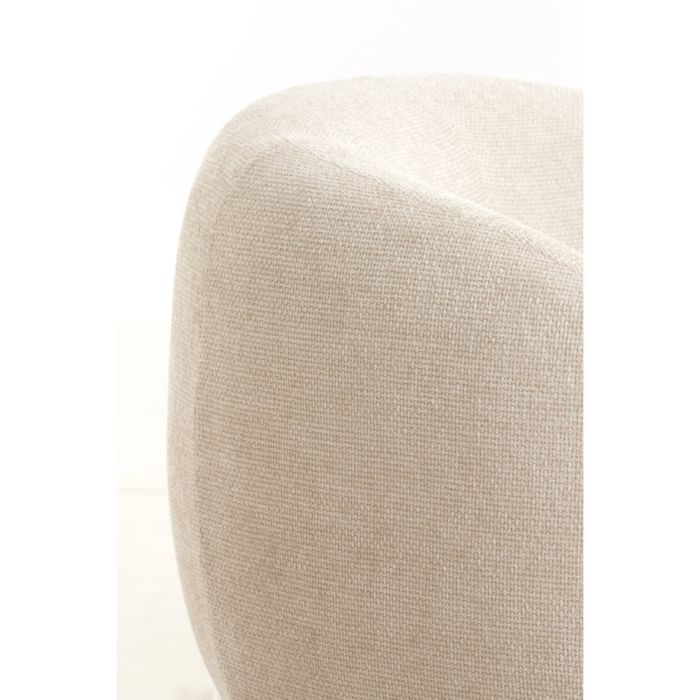 OVITO fauteuil 93x87x73cm crème