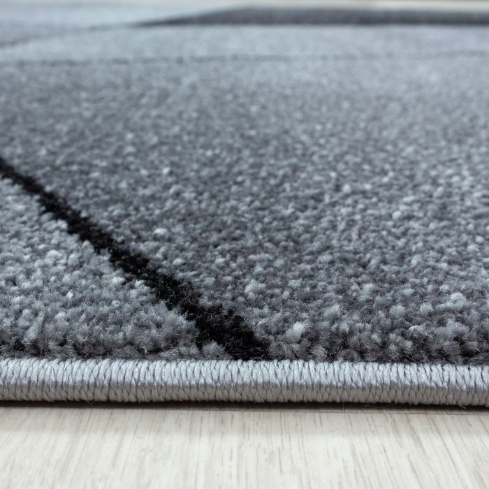 Beta 3D vloerkleed laagpolig rechthoek 140x200cm grijs
