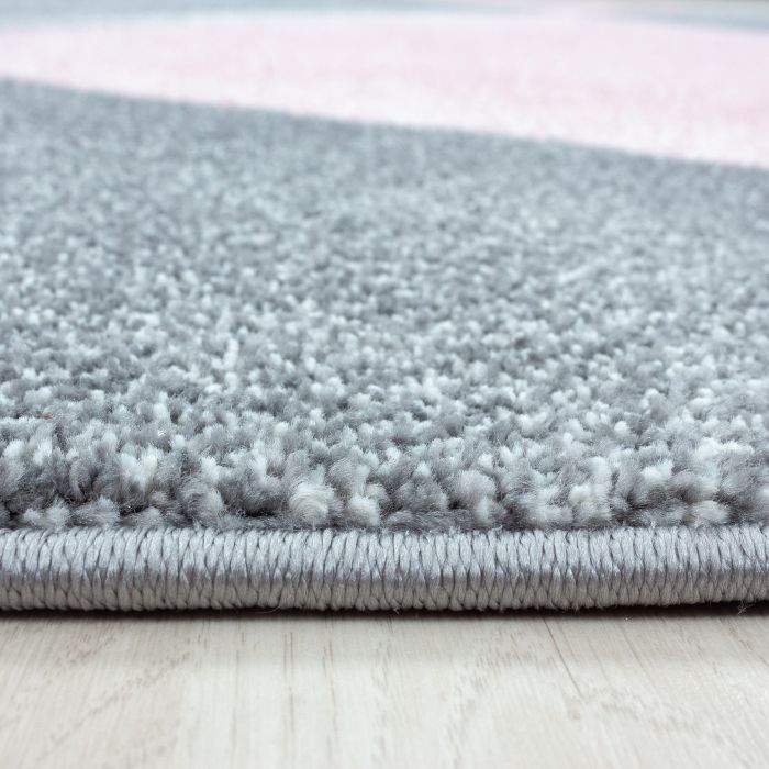 Beta Bakla vloerkleed laagpolig loper 80x250cm roze