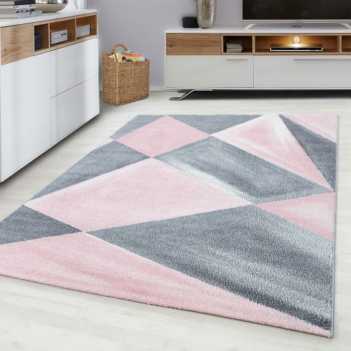 Beta Bakla vloerkleed laagpolig rechthoek 240x340cm roze