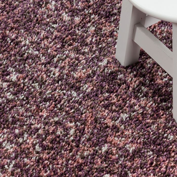 Enjoy Shaggy vloerkleed hoogpolig rond Ø 120cm roze