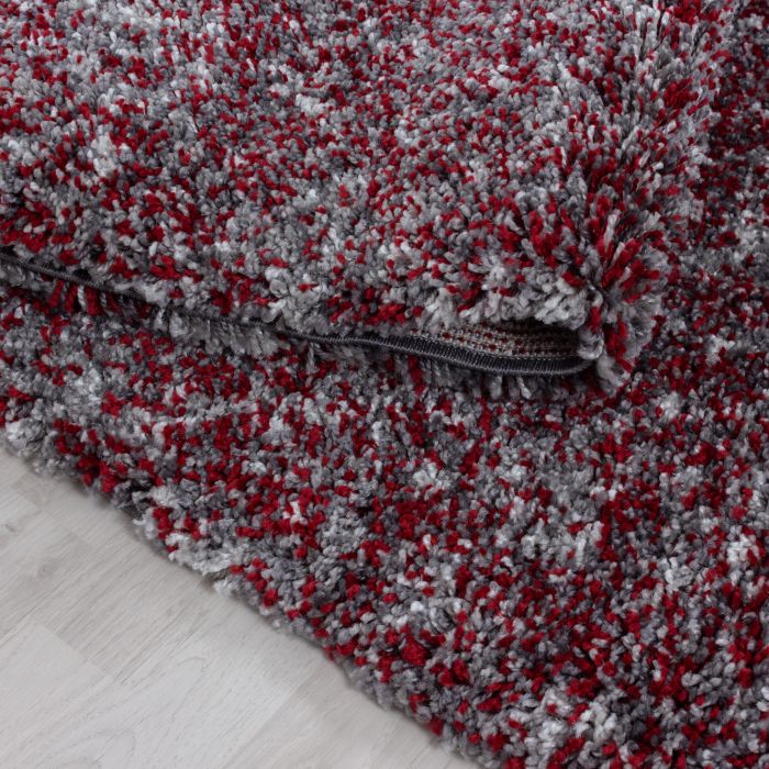 Enjoy Shaggy vloerkleed hoogpolig rond Ø 120cm rood