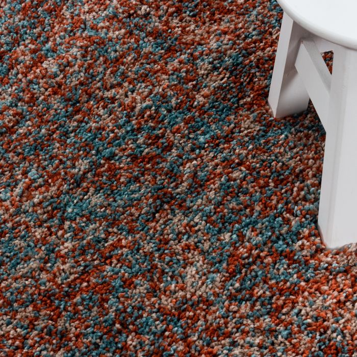 Enjoy Shaggy vloerkleed hoogpolig rond Ø 80cm terra