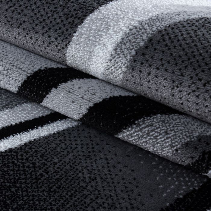 Parma Kristal vloerkleed laagpolig rechthoek 240x340cm zwart