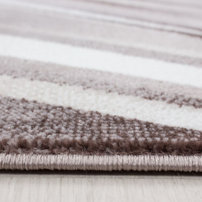 Parma Kristal vloerkleed laagpolig rechthoek 280x370cm bruin